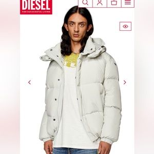 Diesel men’s jacket   Down jacket in recycled nylon taslan W-Rolfys coat parka
